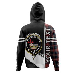 ScotsTee Shop Scottish MacDonald Sir John A (Donald Sir John A) Modern Clan Crest Tartan Hoodie Quarter Personalized