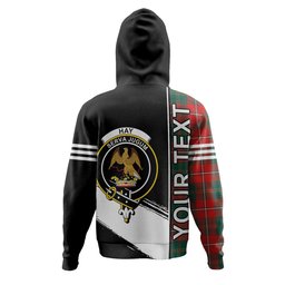ScotsTee Shop Scottish Hay Modern Clan Crest Tartan Hoodie Quarter Personalized