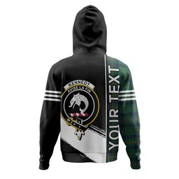ScotsTee Shop Scottish Kennedy Modern Clan Crest Tartan Hoodie Quarter Personalized