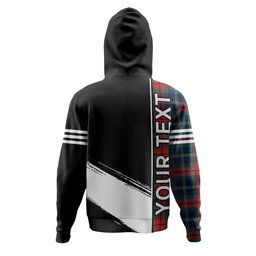 ScotsTee Shop Scottish Harvey Modern Clan Crest Tartan Hoodie Quarter Personalized