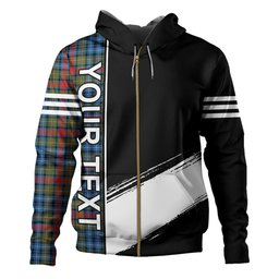 ScotsTee Shop Scottish MacDonald of P.E. Island (Donald of P.E. Island) Ancient Clan Crest Tartan Hoodie Quarter Personalized