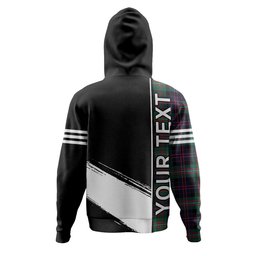 ScotsTee Shop Scottish MacDonell of Glengarry Modern Clan Crest Tartan Hoodie Quarter Personalized