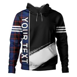 ScotsTee Shop Scottish Home Modern Clan Crest Tartan Hoodie Quarter Personalized