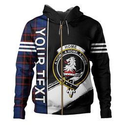 ScotsTee Shop Scottish Home Modern Clan Crest Tartan Hoodie Quarter Personalized