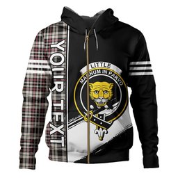 ScotsTee Shop Scottish Little Arisaid Ancient Clan Crest Tartan Hoodie Quarter Personalized