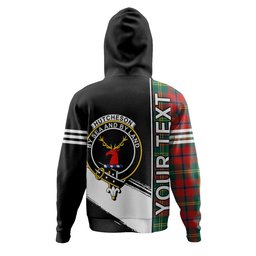 ScotsTee Shop Scottish Hutcheson Modern Clan Crest Tartan Hoodie Quarter Personalized