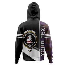 ScotsTee Shop Scottish Home Weathered Clan Crest Tartan Hoodie Quarter Personalized