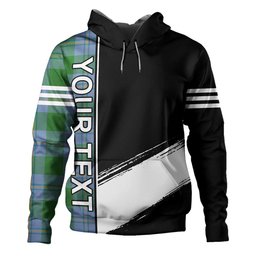 ScotsTee Shop Scottish Irvine of Bonshaw Ancient Clan Crest Tartan Hoodie Quarter Personalized
