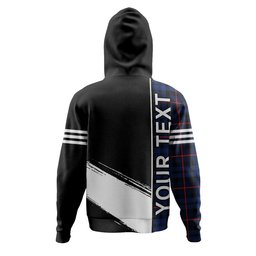 ScotsTee Shop Scottish MacCorquodale Modern Clan Crest Tartan Hoodie Quarter Personalized