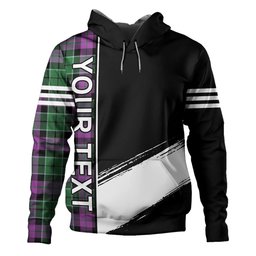 ScotsTee Shop Scottish Lennie Ancient Clan Crest Tartan Hoodie Quarter Personalized