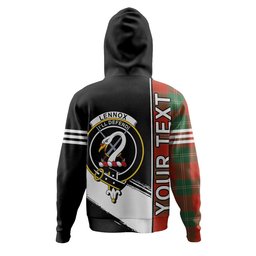 ScotsTee Shop Scottish Lennox Ancient Clan Crest Tartan Hoodie Quarter Personalized