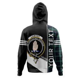 ScotsTee Shop Scottish Lamont Modern Clan Crest Tartan Hoodie Quarter Personalized