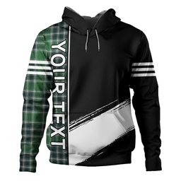 ScotsTee Shop Scottish MacDonald Lord of the Isles; Hunting Modern Clan Crest Tartan Hoodie Quarter Personalized