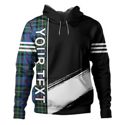 ScotsTee Shop Scottish MacCallum of Berwick Ancient Clan Crest Tartan Hoodie Quarter Personalized