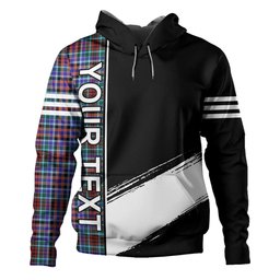 ScotsTee Shop Scottish Huntly Modern Clan Crest Tartan Hoodie Quarter Personalized