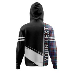 ScotsTee Shop Scottish Huntly Modern Clan Crest Tartan Hoodie Quarter Personalized