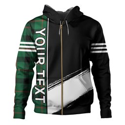 ScotsTee Shop Scottish Kincaid Modern Clan Crest Tartan Hoodie Quarter Personalized