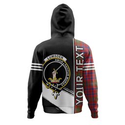 ScotsTee Shop Scottish Lumsden Modern Clan Crest Tartan Hoodie Quarter Personalized