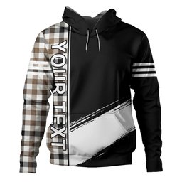ScotsTee Shop Scottish Hogg Ancient Clan Crest Tartan Hoodie Quarter Personalized