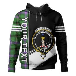 ScotsTee Shop Scottish Henderson Ancient Clan Crest Tartan Hoodie Quarter Personalized