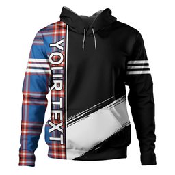 ScotsTee Shop Scottish Laing of Archiestown (Lang of Archiestown) Ancient Clan Crest Tartan Hoodie Quarter Personalized