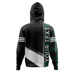 ScotsTee Shop Scottish MacAulay of Lewis Modern Clan Crest Tartan Hoodie Quarter Personalized