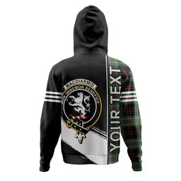 ScotsTee Shop Scottish MacDiarmid Modern Clan Crest Tartan Hoodie Quarter Personalized
