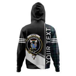 ScotsTee Shop Scottish Hope Vere Modern Clan Crest Tartan Hoodie Quarter Personalized