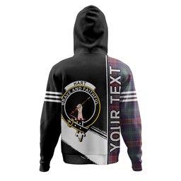 ScotsTee Shop Scottish Hart Weathered Clan Crest Tartan Hoodie Quarter Personalized