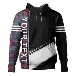 ScotsTee Shop Scottish Hart Weathered Clan Crest Tartan Hoodie Quarter Personalized