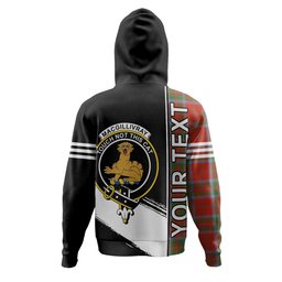 ScotsTee Shop Scottish MacGillivray Ancient Clan Crest Tartan Hoodie Quarter Personalized