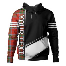 ScotsTee Shop Scottish MacGillivray Ancient Clan Crest Tartan Hoodie Quarter Personalized