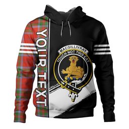 ScotsTee Shop Scottish MacGillivray Ancient Clan Crest Tartan Hoodie Quarter Personalized