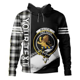ScotsTee Shop Scottish MacFie of Colonsay Dress (MacPhee of Colonsay Dress) Modern Clan Crest Tartan Hoodie Quarter Personalized