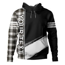 ScotsTee Shop Scottish MacFie of Colonsay Dress (MacPhee of Colonsay Dress) Weathered Clan Crest Tartan Hoodie Quarter Personalized