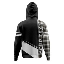 ScotsTee Shop Scottish MacFie of Colonsay Dress (MacPhee of Colonsay Dress) Weathered Clan Crest Tartan Hoodie Quarter Personalized