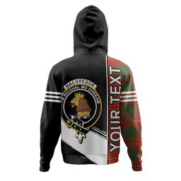 ScotsTee Shop Scottish MacGregor of Balquhidder (Gregor of Balquhidder) Ancient Clan Crest Tartan Hoodie Quarter Personalized