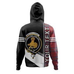 ScotsTee Shop Scottish MacGillivray Weathered Clan Crest Tartan Hoodie Quarter Personalized