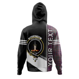 ScotsTee Shop Scottish MacIntyre of Glenorchy Weathered Clan Crest Tartan Hoodie Quarter Personalized
