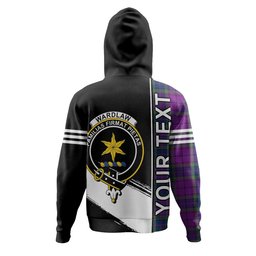 ScotsTee Shop Scottish Wardlaw Modern Clan Crest Tartan Hoodie Quarter Personalized