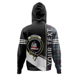 ScotsTee Shop Scottish MacNeil of Colonsay (MacNeil of Barra of Colonsay) Weathered Clan Crest Tartan Hoodie Quarter Personalized