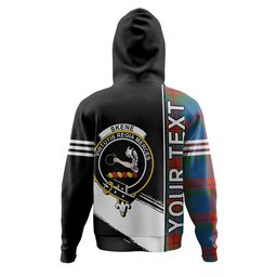 ScotsTee Shop Scottish Skene of Cromar Ancient Clan Crest Tartan Hoodie Quarter Personalized