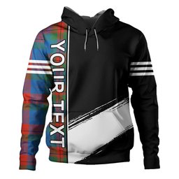 ScotsTee Shop Scottish Skene of Cromar Ancient Clan Crest Tartan Hoodie Quarter Personalized