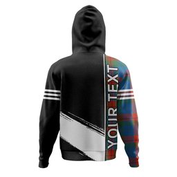 ScotsTee Shop Scottish Skene of Cromar Ancient Clan Crest Tartan Hoodie Quarter Personalized