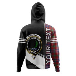ScotsTee Shop Scottish MacNiven Modern Clan Crest Tartan Hoodie Quarter Personalized