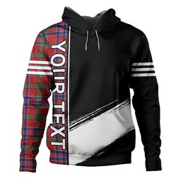 ScotsTee Shop Scottish MacNiven Modern Clan Crest Tartan Hoodie Quarter Personalized