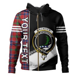 ScotsTee Shop Scottish MacNiven Modern Clan Crest Tartan Hoodie Quarter Personalized
