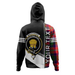 ScotsTee Shop Scottish Wauchope Clan Crest Tartan Hoodie Quarter Personalized