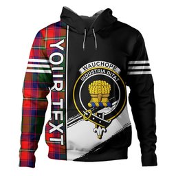 ScotsTee Shop Scottish Wauchope Clan Crest Tartan Hoodie Quarter Personalized
