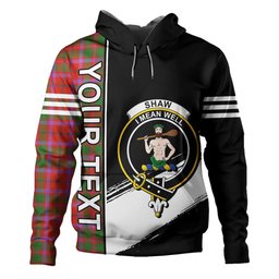 ScotsTee Shop Scottish Shaw of Tordarroch Ancient Clan Crest Tartan Hoodie Quarter Personalized